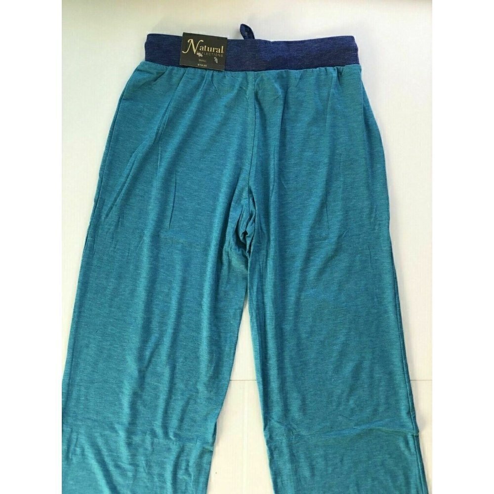Natural Reflections Womens Solid Enamel Printed Waistband Lounge Pants - Picture 7 of 10